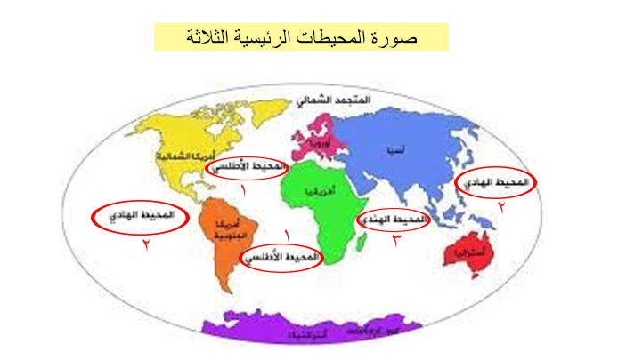 عدد محيطات العالم